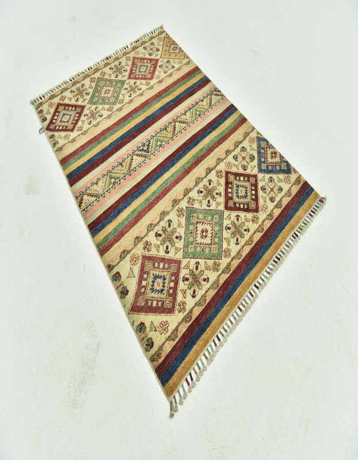 Detail image of  4' 1 x 5' 8  Hand Knotted Ariana Ziegler Rug