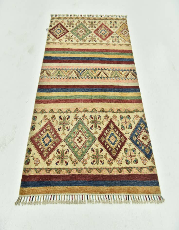 Detail image of  4' 1 x 5' 8  Hand Knotted Ariana Ziegler Rug