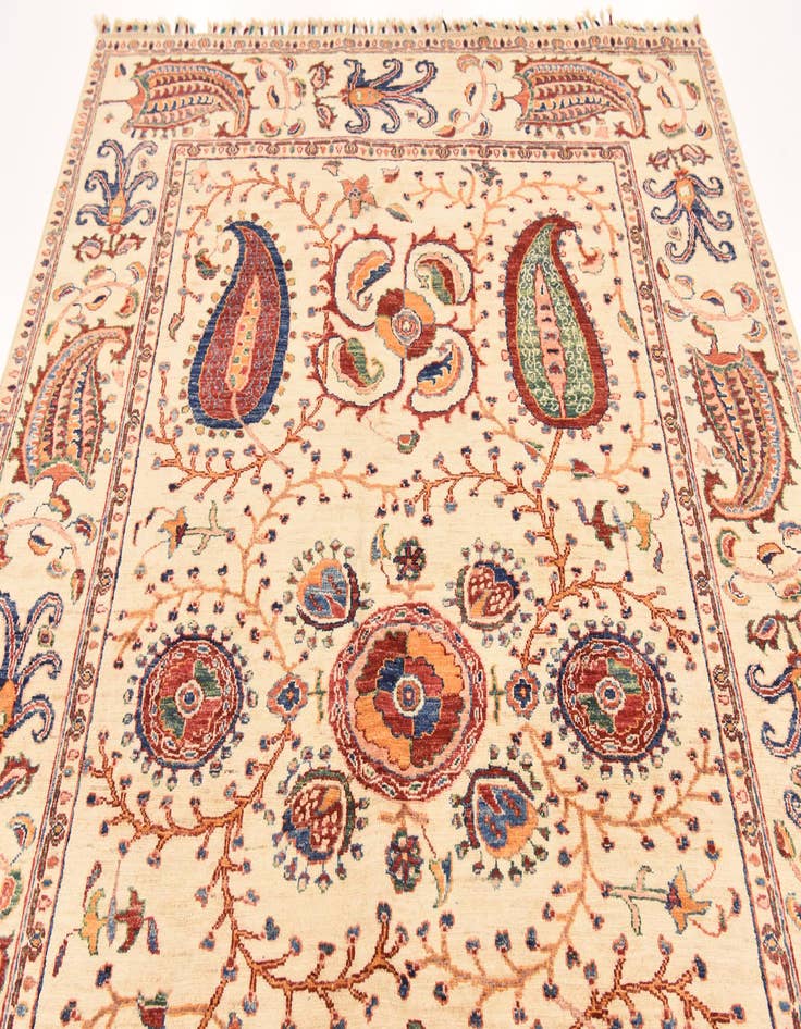 Detail image of  5' 7 x 7' 6  Hand Knotted Ariana Ziegler Rug