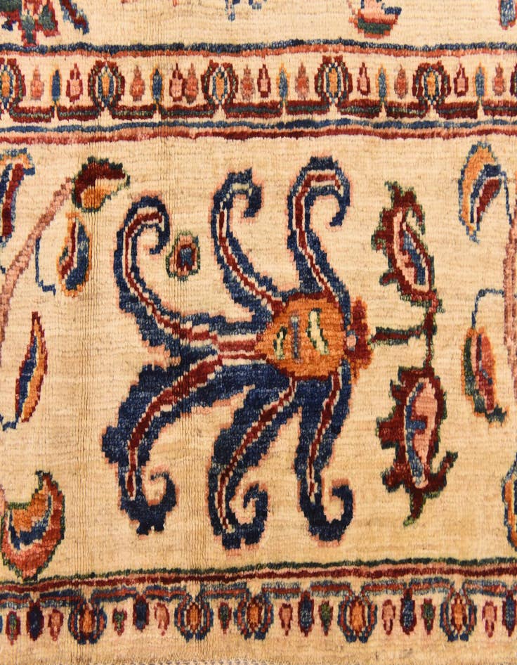 Detail image of  5' 7 x 7' 6  Hand Knotted Ariana Ziegler Rug