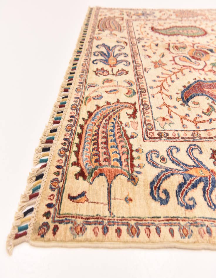 Detail image of  5' 7 x 7' 6  Hand Knotted Ariana Ziegler Rug