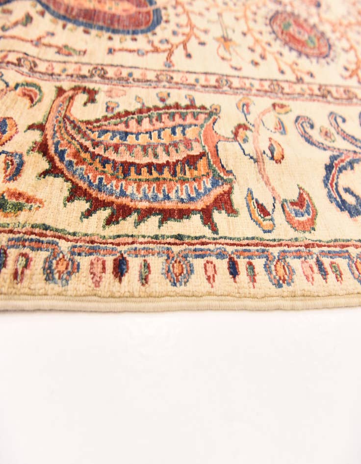 Detail image of  5' 7 x 7' 6  Hand Knotted Ariana Ziegler Rug