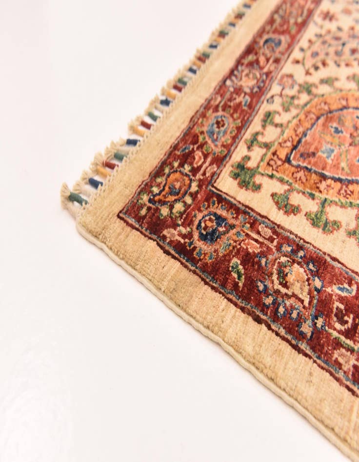 Detail image of  5' 8 x 7' 10  Hand Knotted Ariana Ziegler Rug