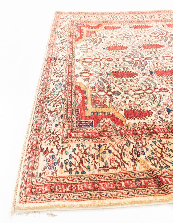 Detail image of  5' x 6' 6  Hand Knotted Ariana Ziegler Oriental Rug