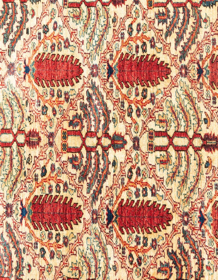 Detail image of  5' x 6' 6  Hand Knotted Ariana Ziegler Oriental Rug