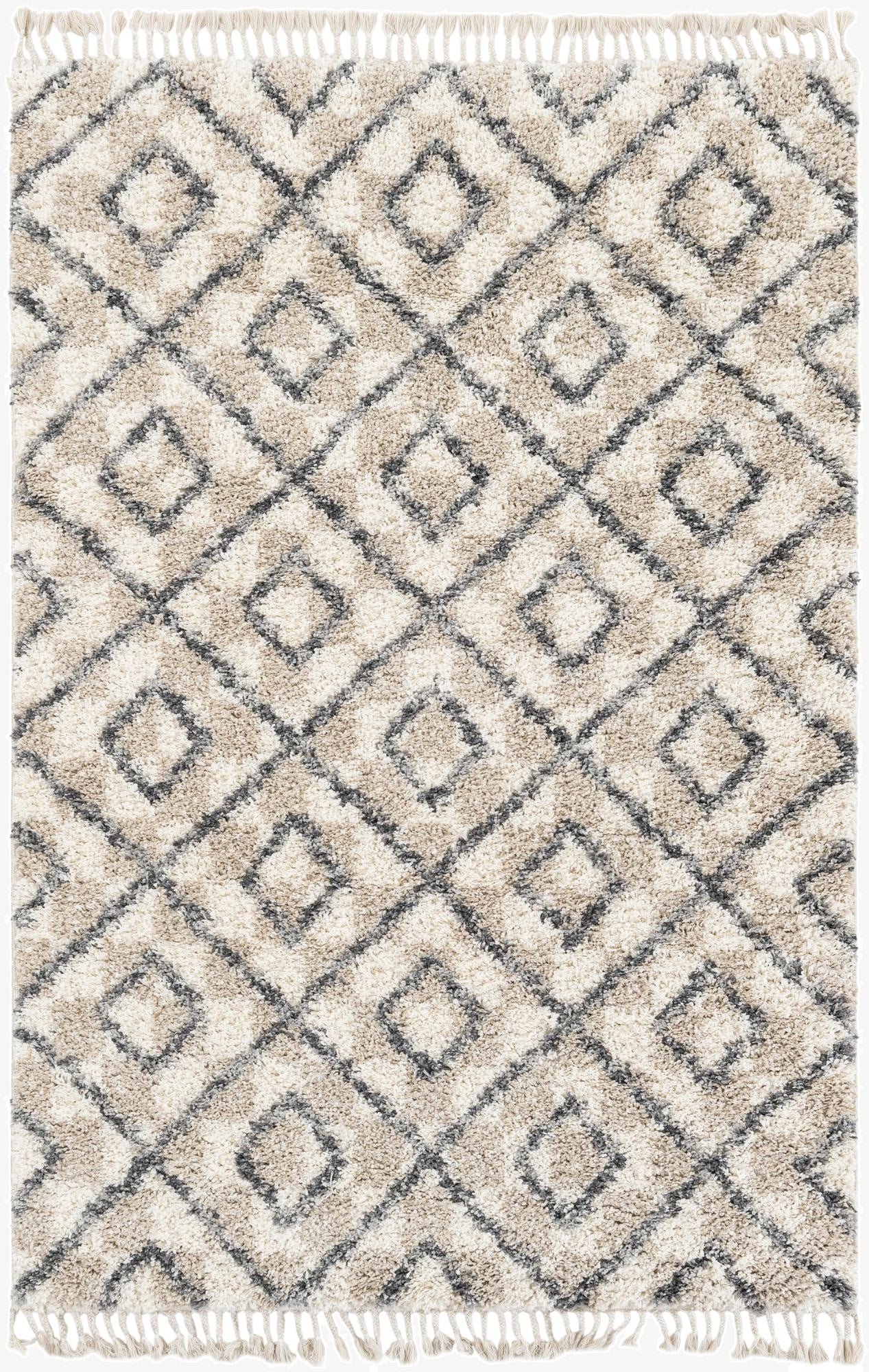  5' 3 x 7' 9 Athena Shag Rug