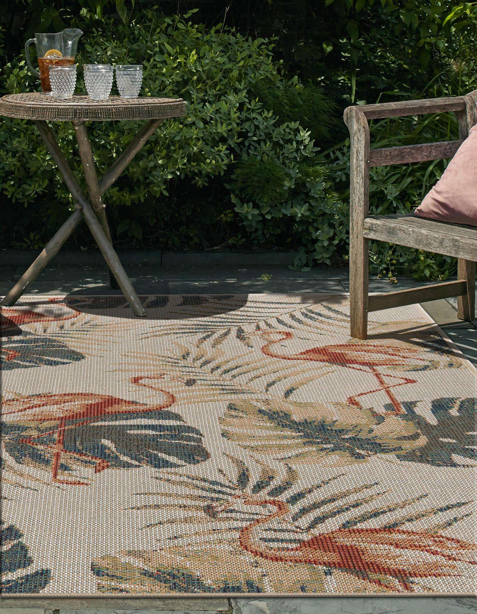 Ivory 4' x 6' Baja Indoor / Outdoor Rug | Rugs.com