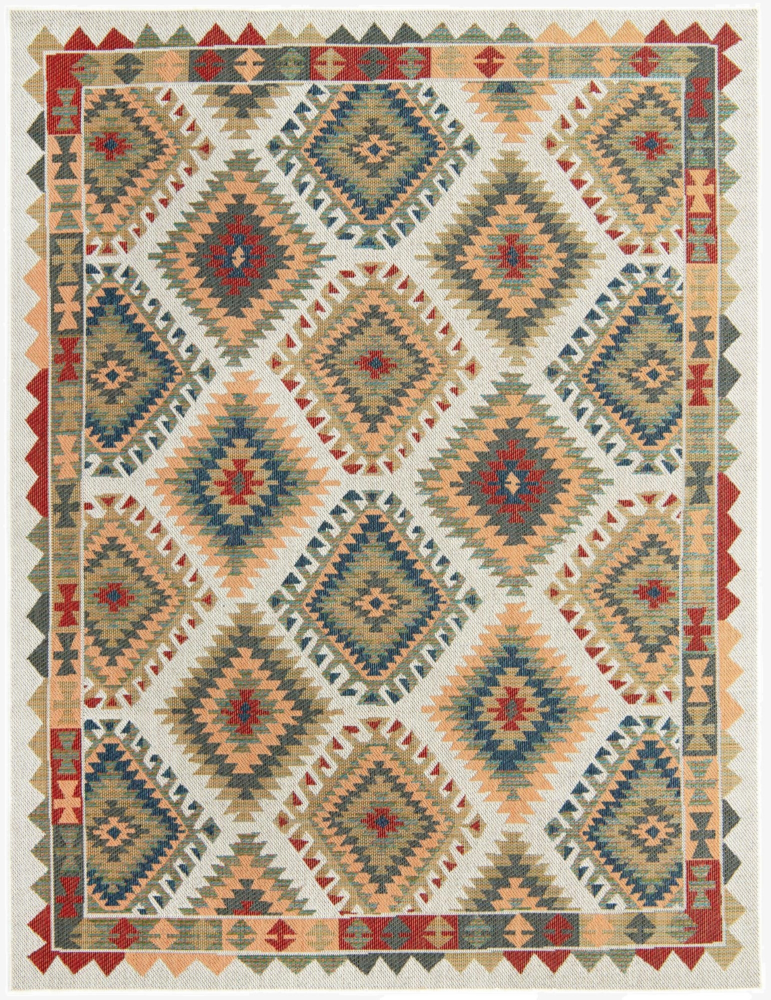  7' 10 x 10'  Washable Baja Indoor / Outdoor Rug