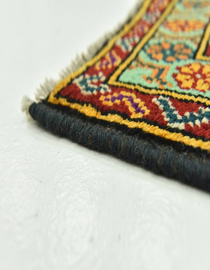 Detail image of  3' 4 x 5'  Hand Knotted Balouch Rug