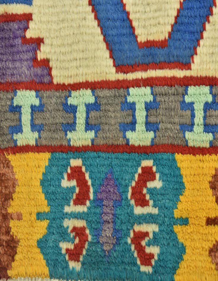 Detail image of  3' 5 x 5' 2  Hand Knotted Balouch Rug