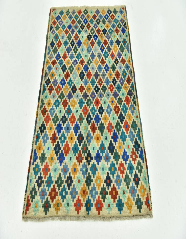 Detail image of  3' 5 x 5'  Hand Knotted Balouch Rug