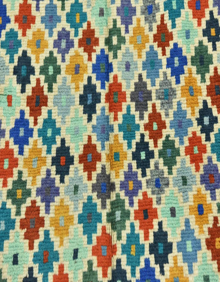 Detail image of  3' 5 x 5'  Hand Knotted Balouch Rug