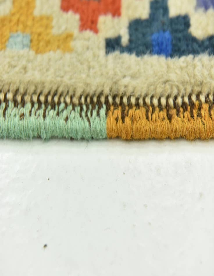 Detail image of  3' 5 x 5'  Hand Knotted Balouch Rug