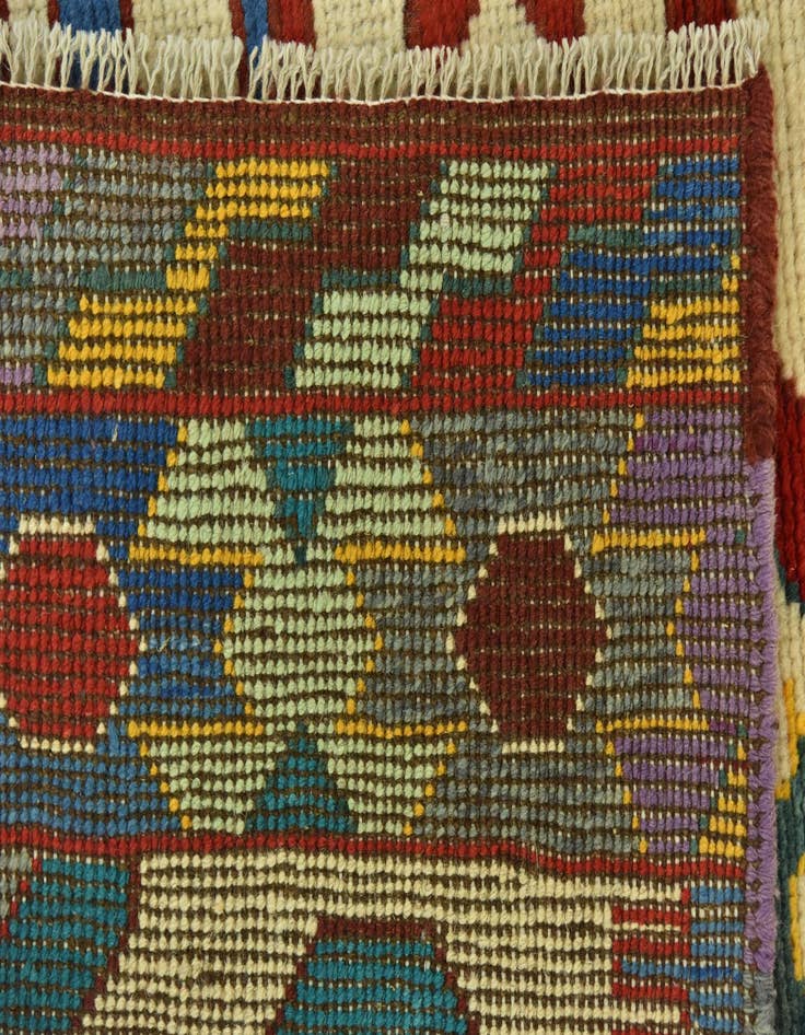 Detail image of  3' 2 x 4' 8  Hand Knotted Balouch Rug