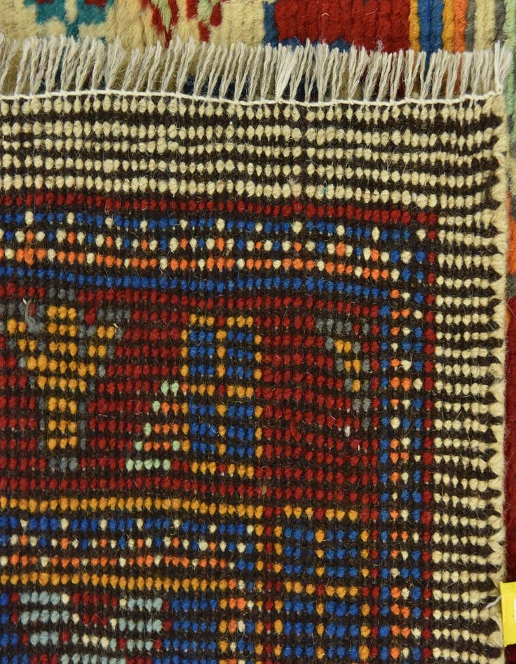 Detail image of  3' 4 x 4' 10  Hand Knotted Balouch Rug