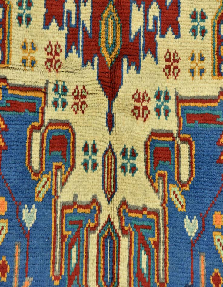 Detail image of  3' 4 x 4' 10  Hand Knotted Balouch Rug
