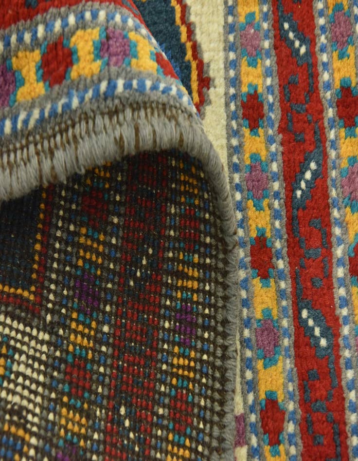 Detail image of  3' 5 x 4' 9  Hand Knotted Balouch Rug