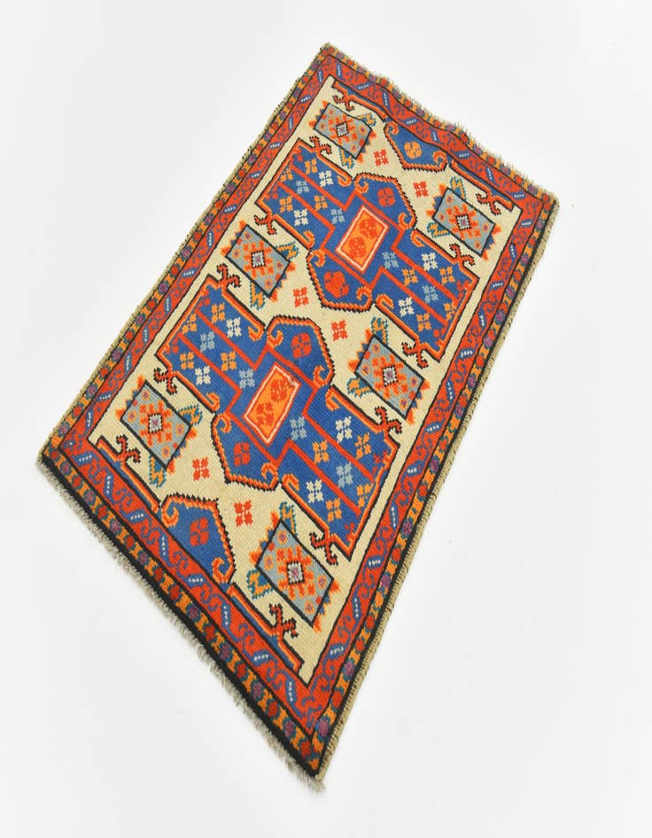 Detail image of  2' 9 x 4'  Hand Knotted Balouch Rug