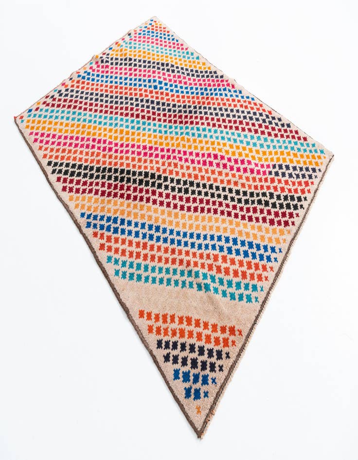 Detail image of  4' 9 x 6' 8  Hand Knotted Balouch Wool Rug