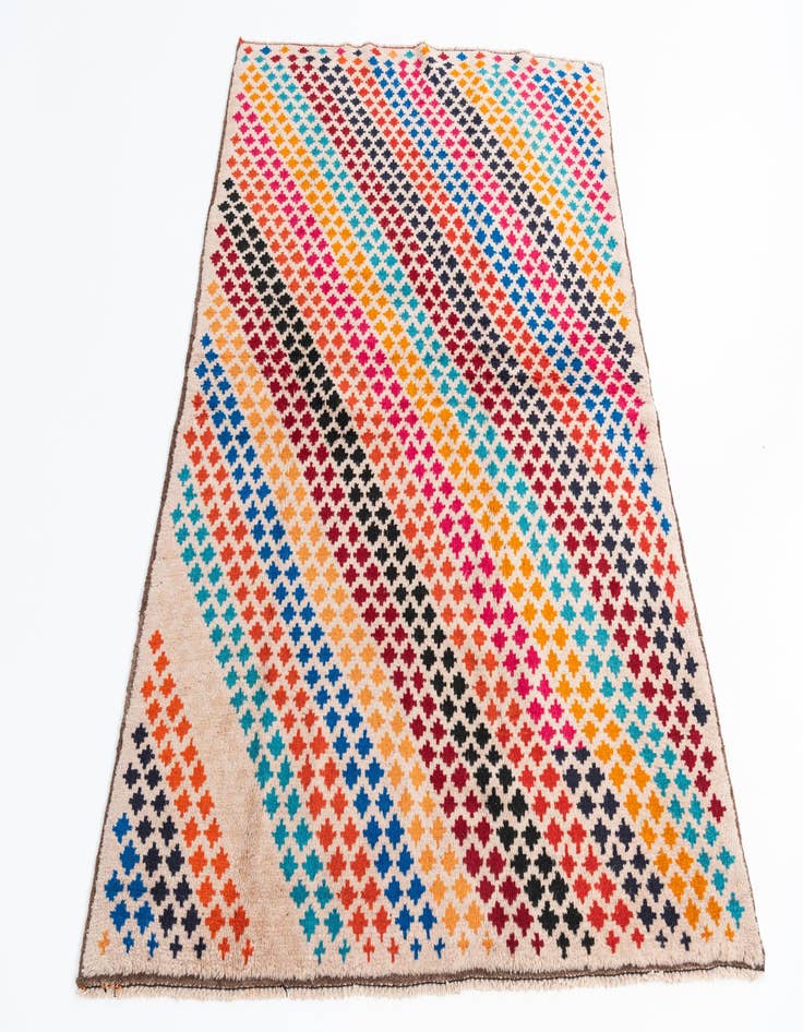 Detail image of  4' 9 x 6' 8  Hand Knotted Balouch Wool Rug