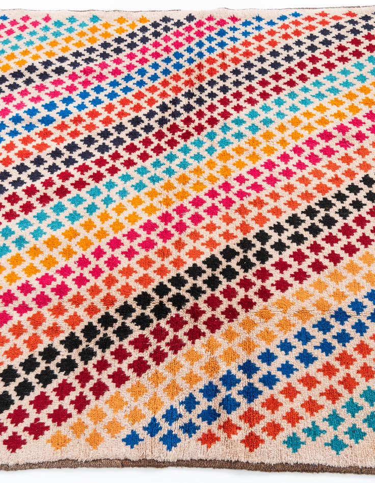 Detail image of  4' 9 x 6' 8  Hand Knotted Balouch Wool Rug