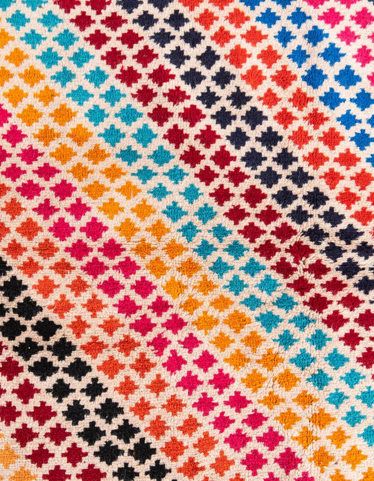 Detail image of  4' 9 x 6' 8  Hand Knotted Balouch Wool Rug