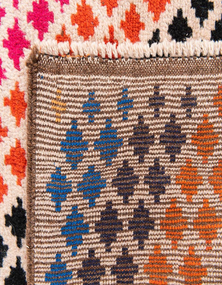 Detail image of  4' 9 x 6' 8  Hand Knotted Balouch Wool Rug