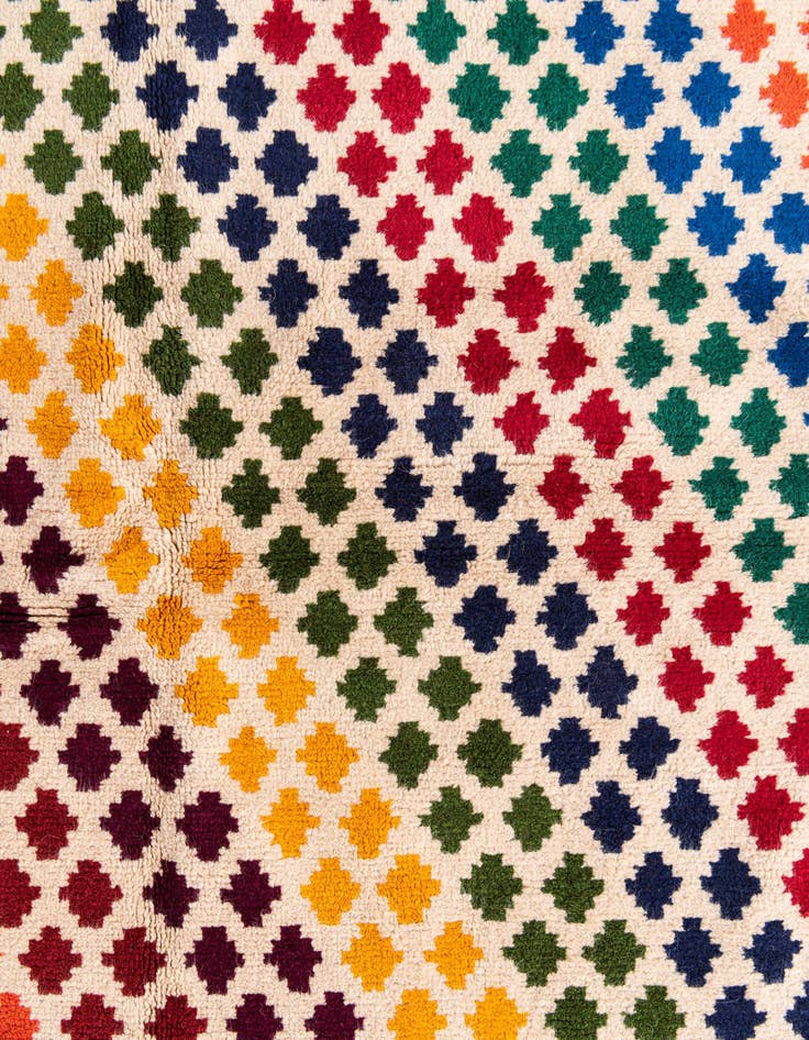 Detail image of  5' 1 x 6' 6  Hand Knotted Balouch Wool Rug