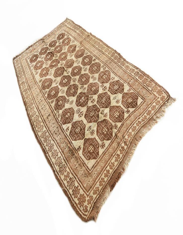 Detail image of  5' 4 x 9' 8  Hand Knotted Balouch Wool Rug