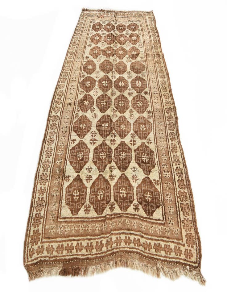 Detail image of  5' 4 x 9' 8  Hand Knotted Balouch Wool Rug