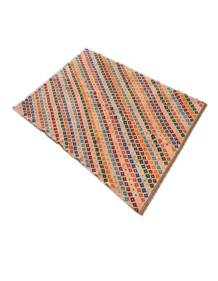 Detail image of  4' x 6'  Hand Knotted Balouch Wool Rug