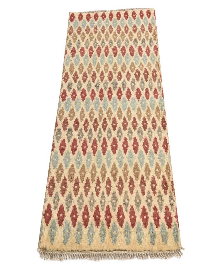 Detail image of  2' 7 x 4' 5  Hand Knotted Balouch Wool Rug