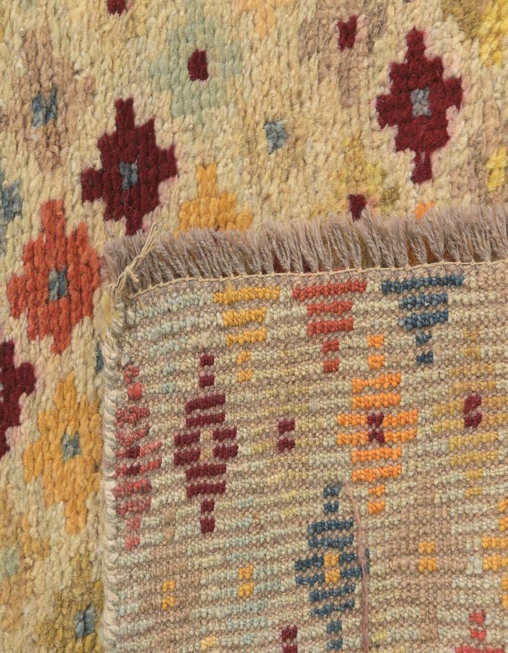 Detail image of  3' 1 x 5' 2  Hand Knotted Balouch Wool Rug