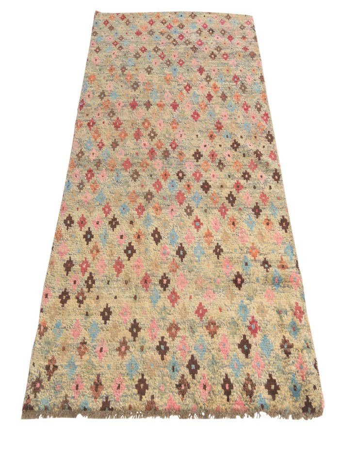 Detail image of  4' x 6' 1  Hand Knotted Balouch Wool Rug