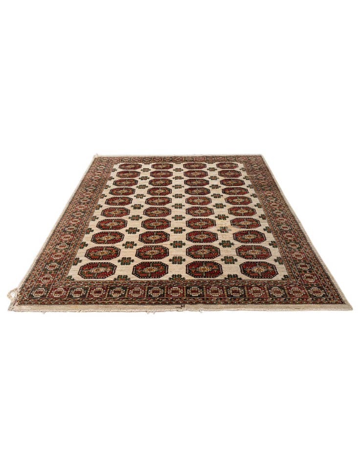 Detail image of  6' 6 x 9' 5  Hand Knotted Balouch Persian Wool Rug