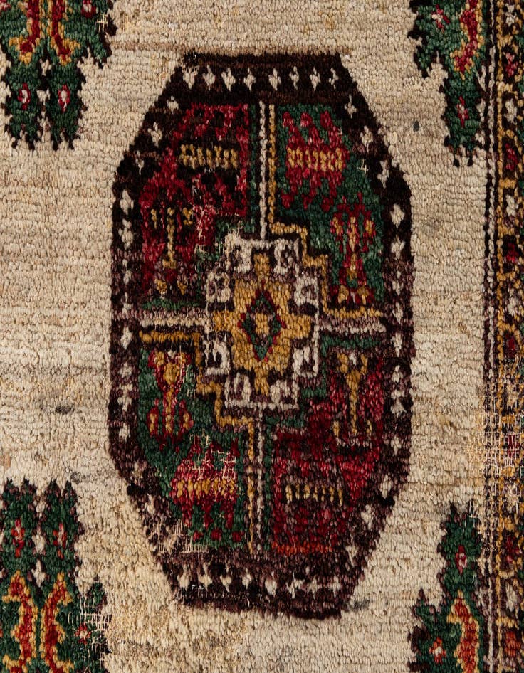 Detail image of  6' 6 x 9' 5  Hand Knotted Balouch Persian Wool Rug