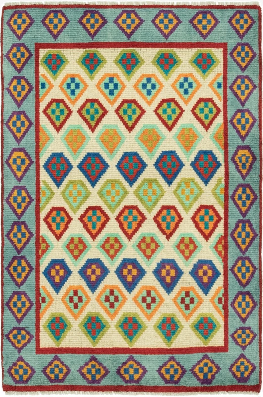  2' 9 x 4'  Hand Knotted Balouch Rug