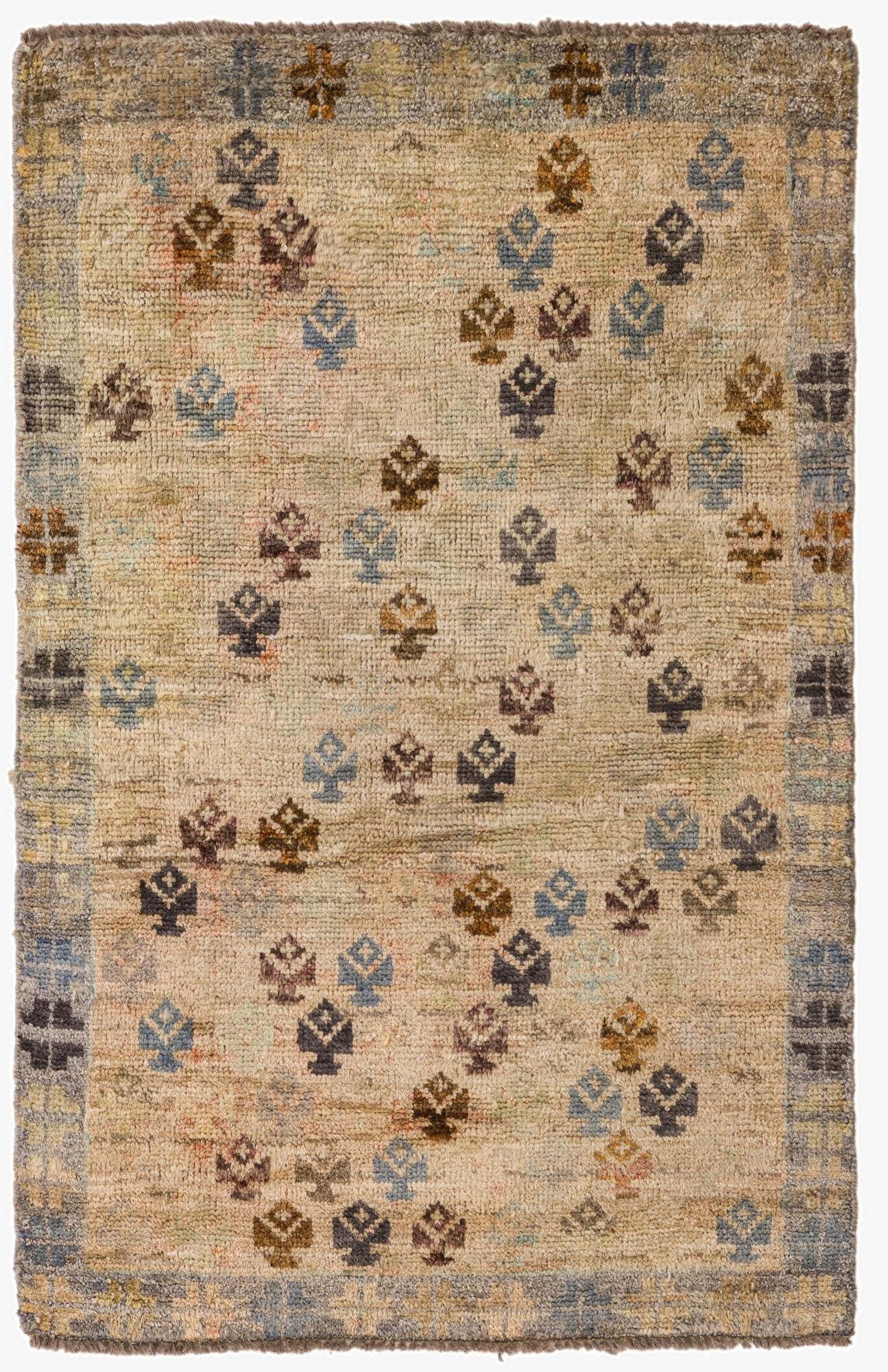  3' 1 x 4' 8  Hand Knotted Balouch Wool Rug