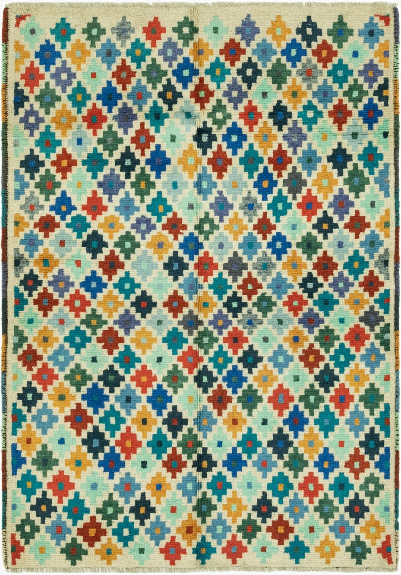  3' 5 x 5'  Hand Knotted Balouch Rug