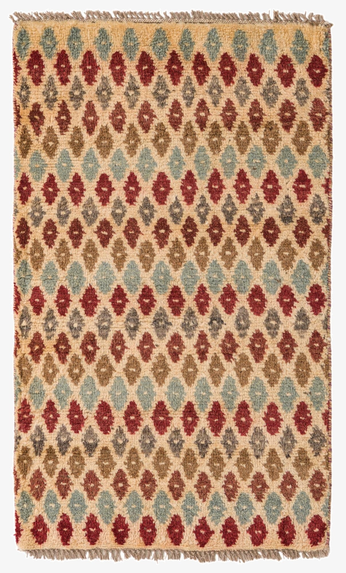  2' 7 x 4' 5  Hand Knotted Balouch Wool Rug