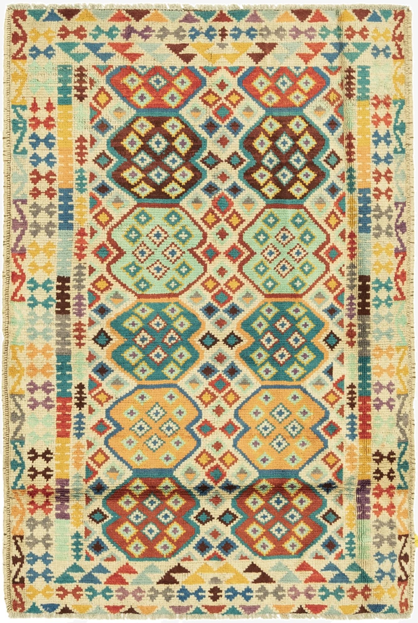  3' 3 x 5'  Hand Knotted Balouch Rug