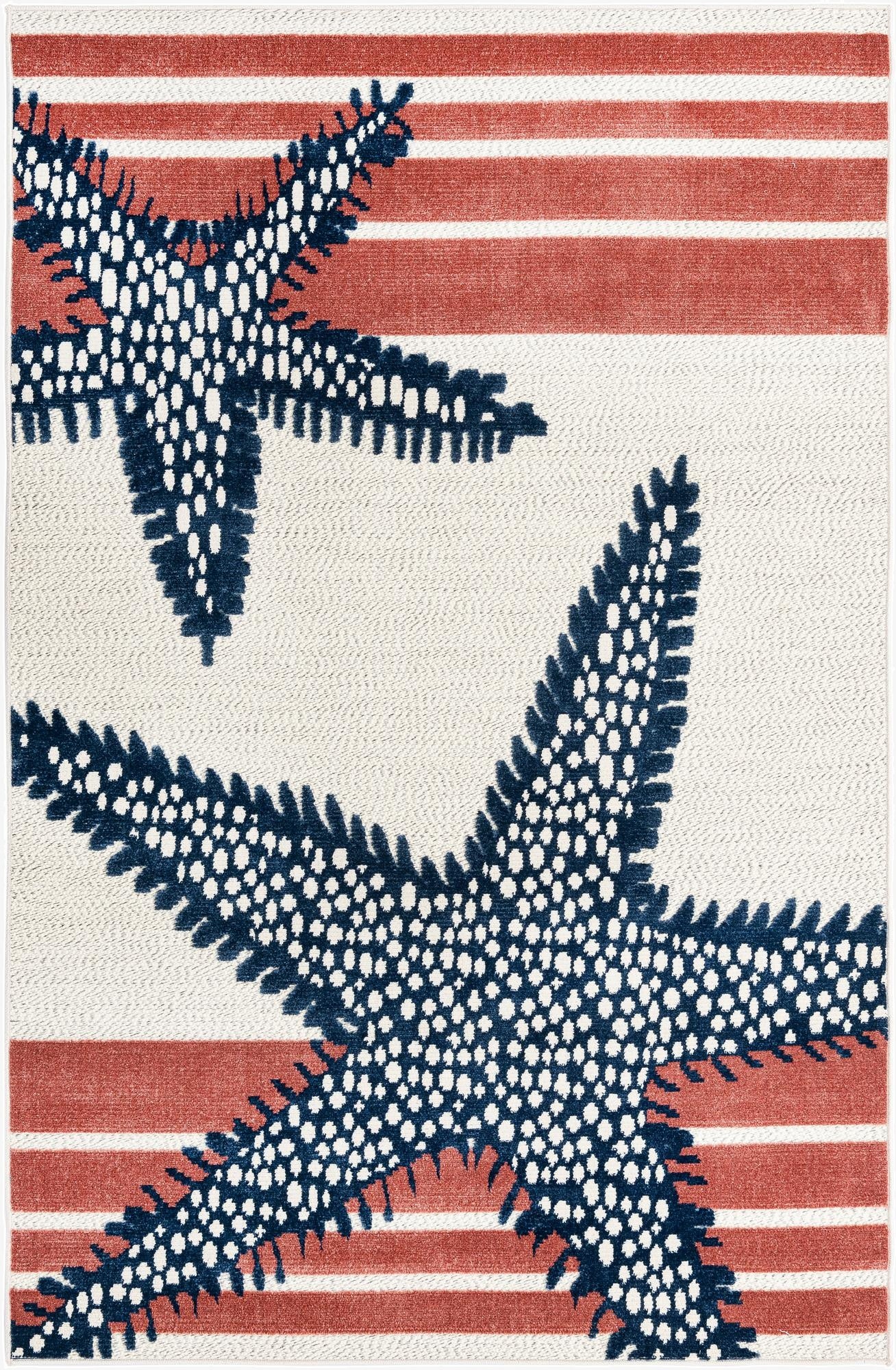  5' 3 x 8'  Washable Belize Indoor / Outdoor Rug