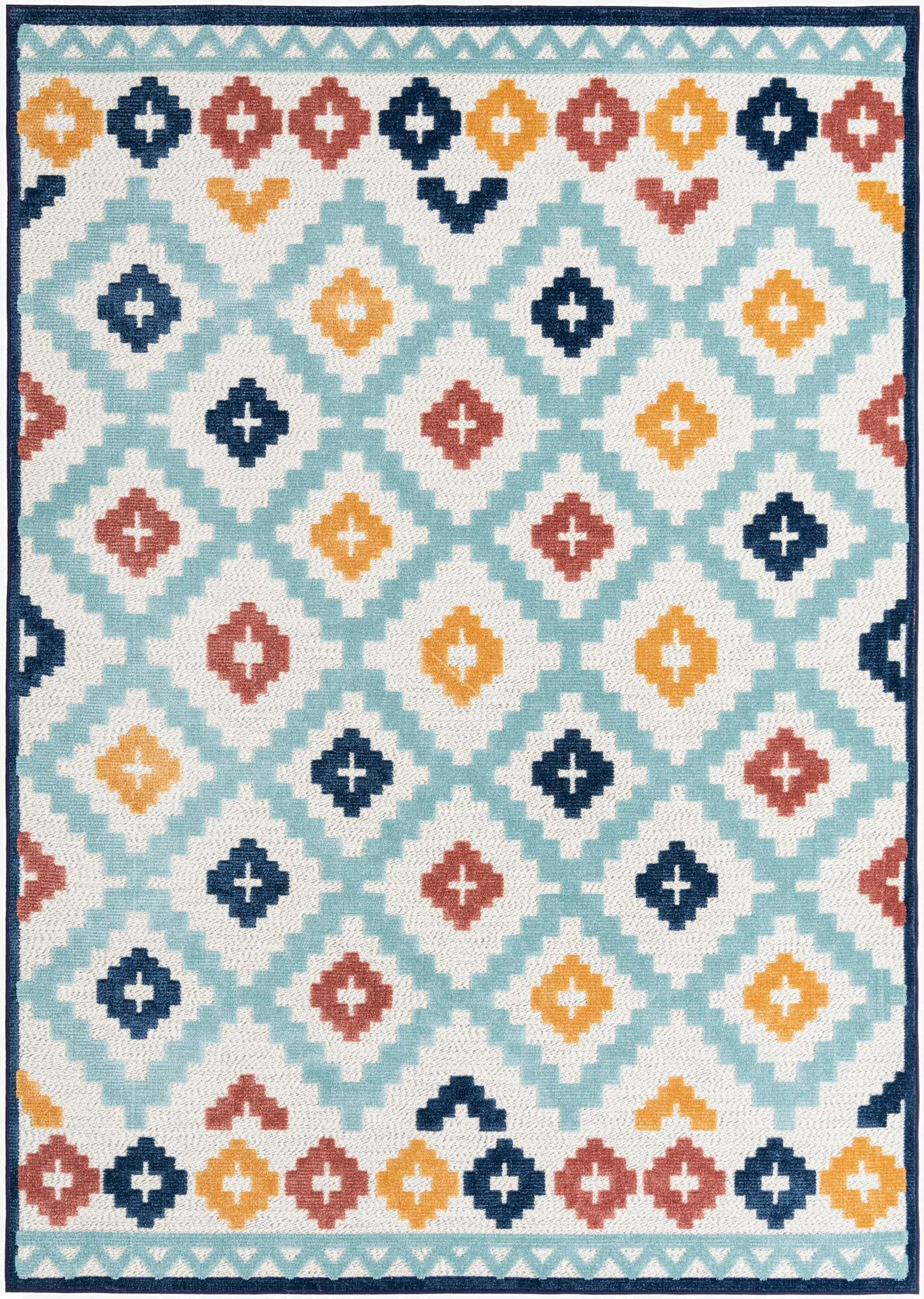  7' x 10'  Washable Belize Indoor / Outdoor Rug