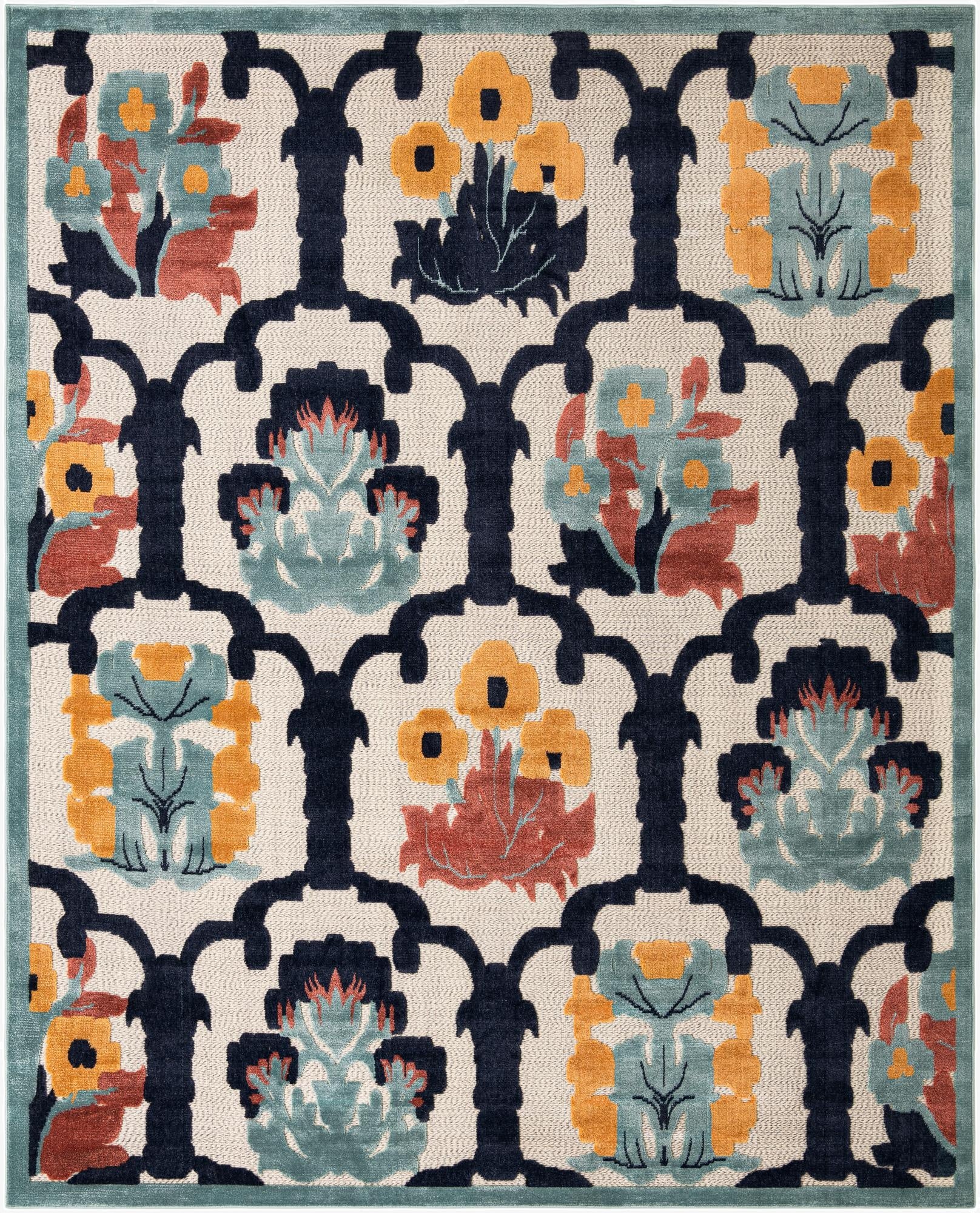  9' x 12'  Washable Belize Indoor / Outdoor Rug