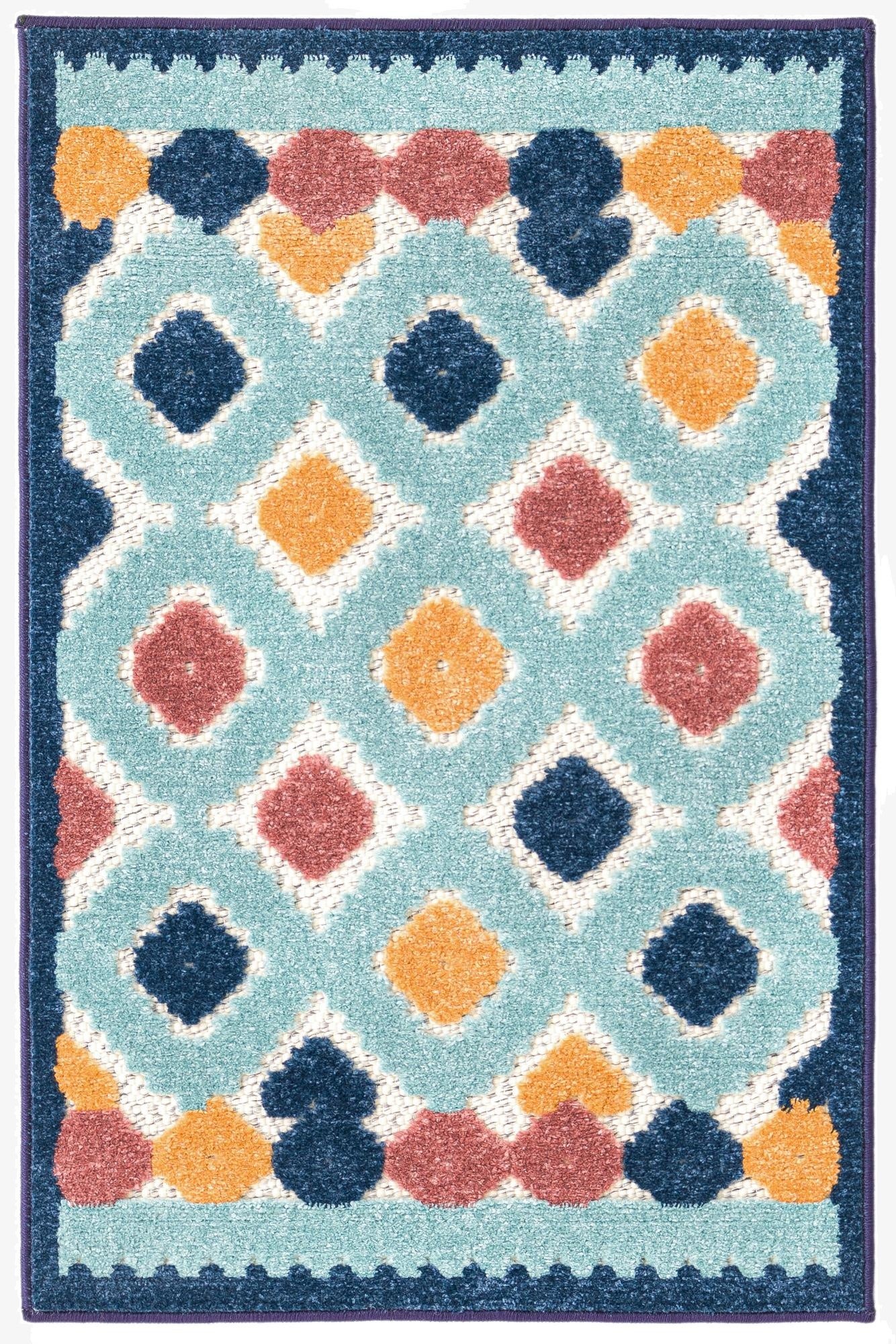  2' x 3'  Washable Belize Indoor / Outdoor Rug