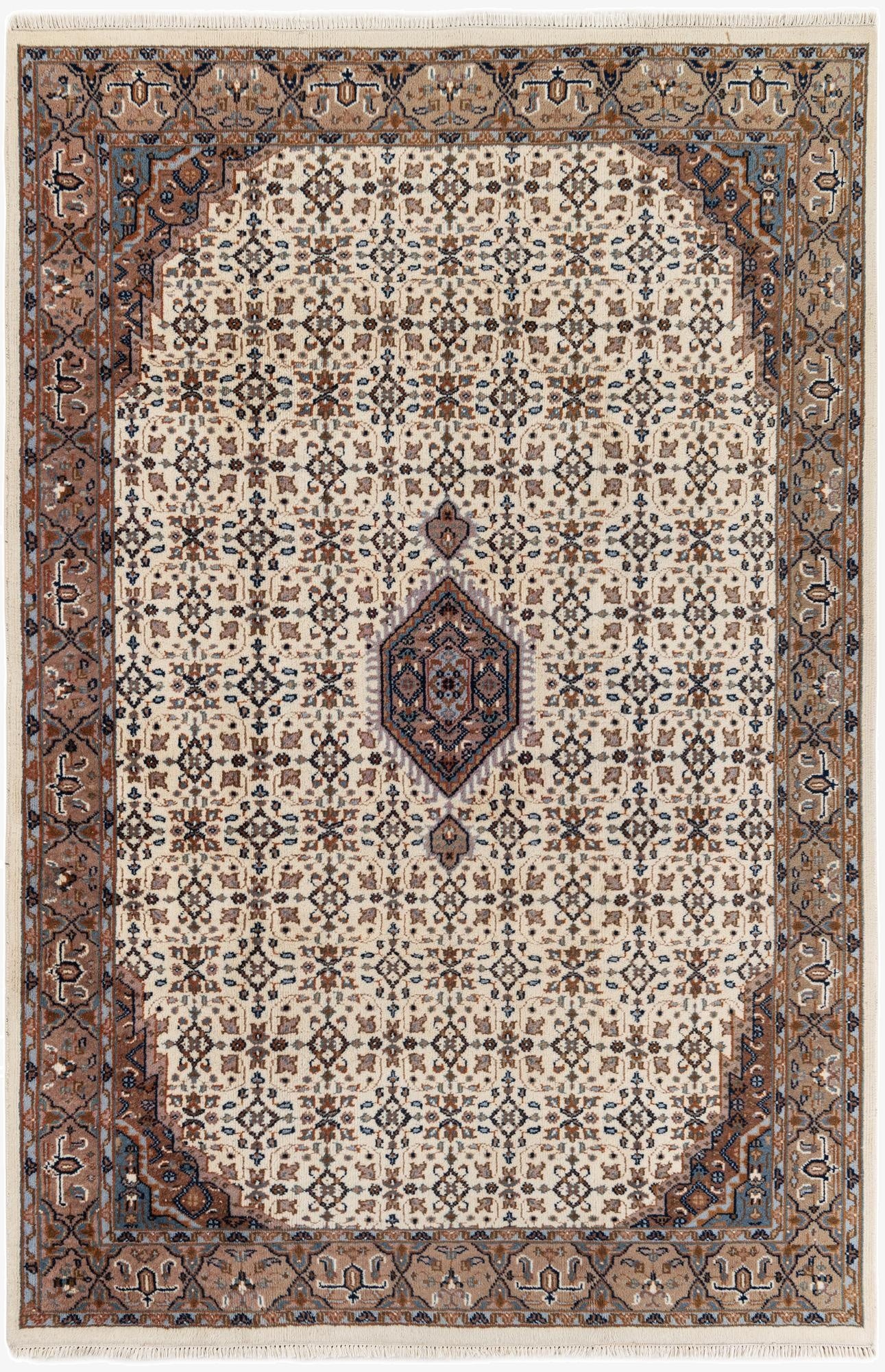  6' 7 x 9' 11  Hand Knotted Bidjar Wool Rug