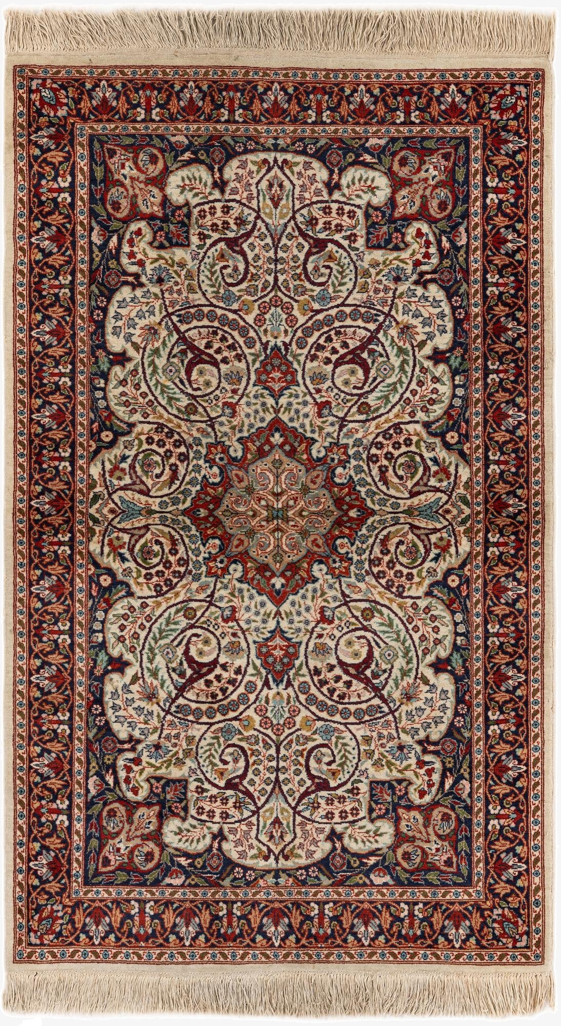  3' 2 x 5' 2  Hand Knotted Bidjar Oriental Wool Rug