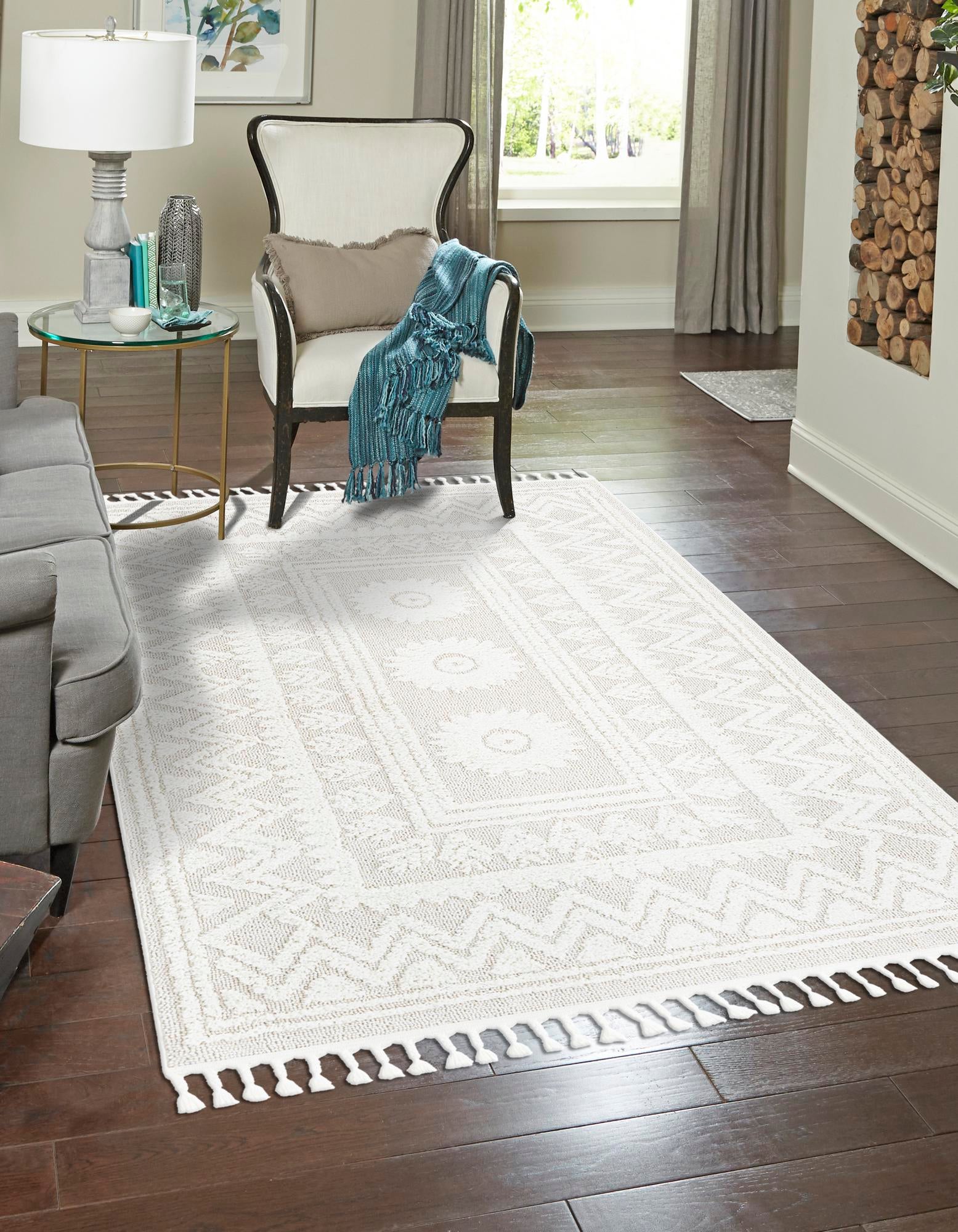 Ivory 9' x 12' Boho Rug | Rugs.com
