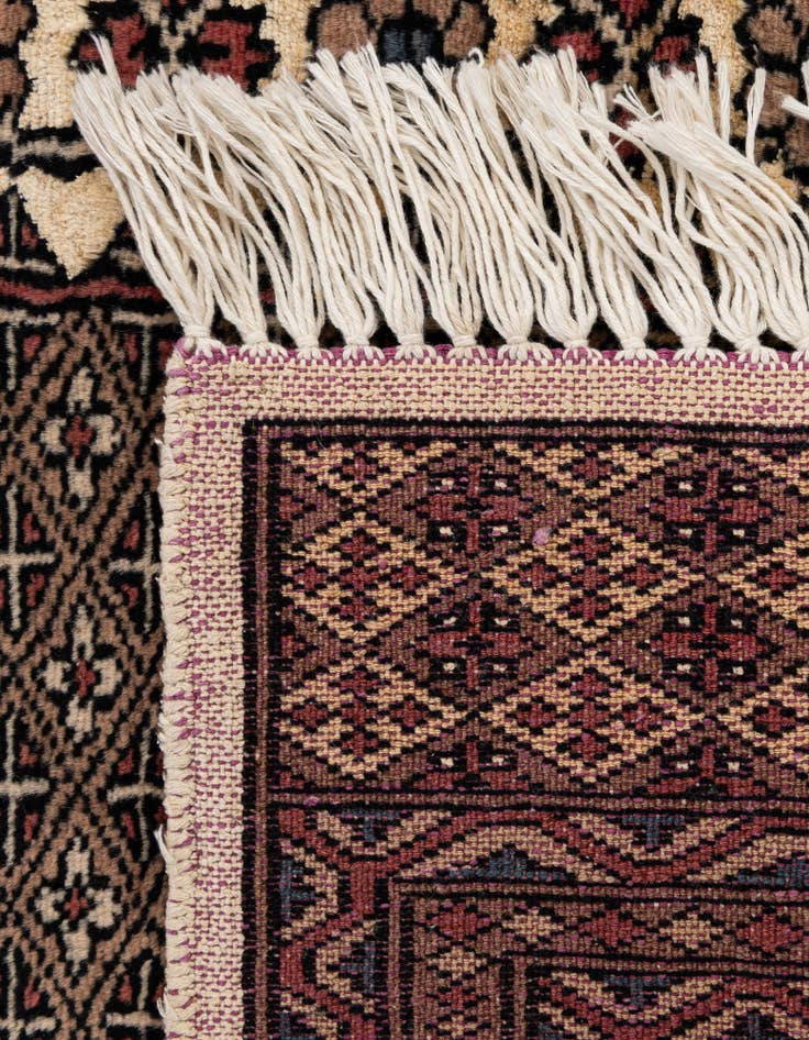Detail image of  4' 3 x 6' 1  Hand Knotted Bokhara Oriental Rug