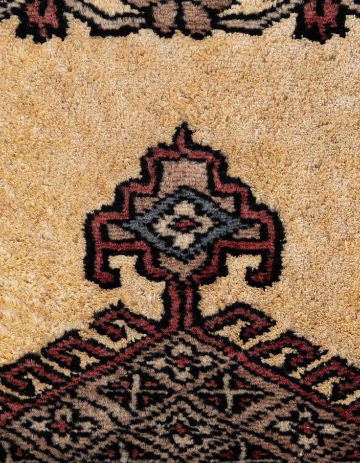 Detail image of  4' 3 x 6' 1  Hand Knotted Bokhara Oriental Rug